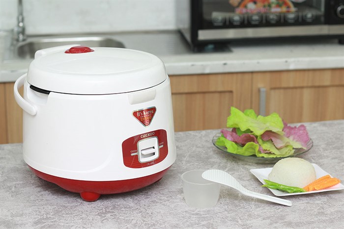 Nồi cơm điện Cuckoo 1.8 lít CR-1055 Màu Trắng - Đỏ