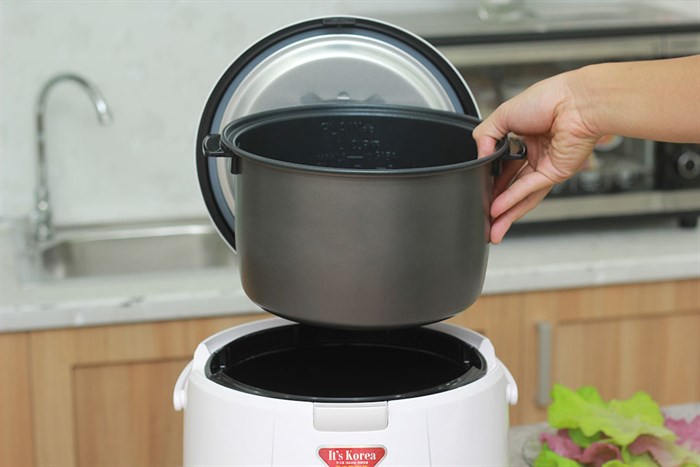 Nồi cơm điện Cuckoo 1.8 lít CR-1055 Màu Trắng - Đỏ