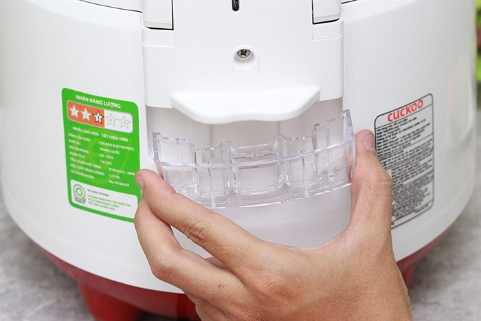 Nồi cơm điện Cuckoo 1.8 lít CR-1055 Màu Trắng - Đỏ