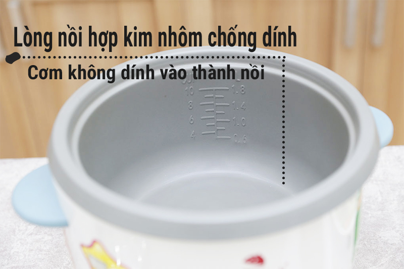 Nồi cơm điện nắp rời Happycook 1.8 lít HCD-180