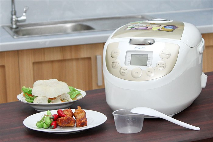Nồi cơm điện Aqua 1.8 lít ARM-M200 Màu Trắng