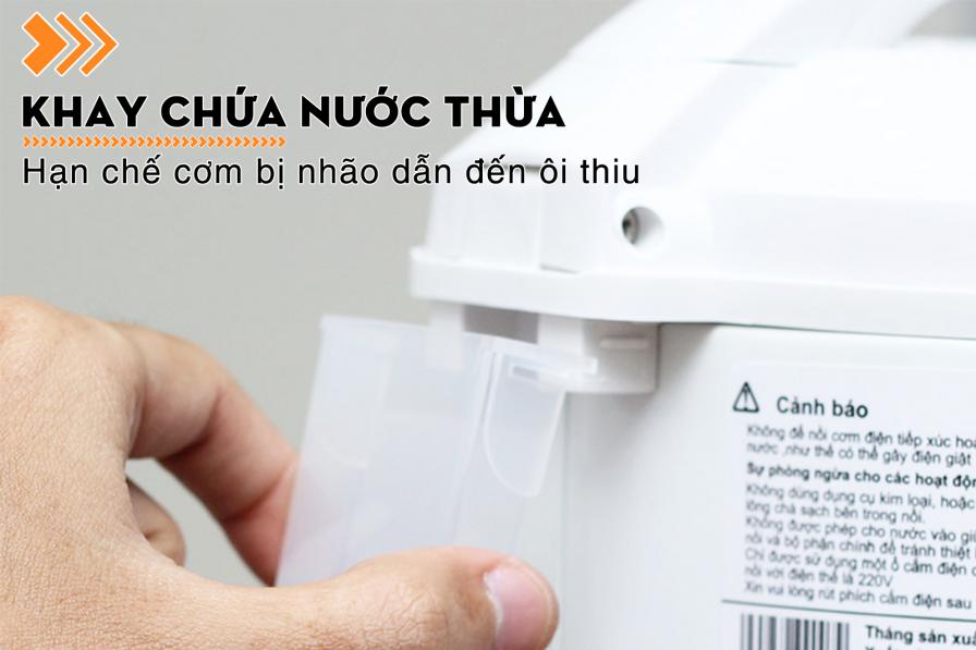 Nồi cơm điện nắp gài Aqua 1.8 lít ARJ-VM18A