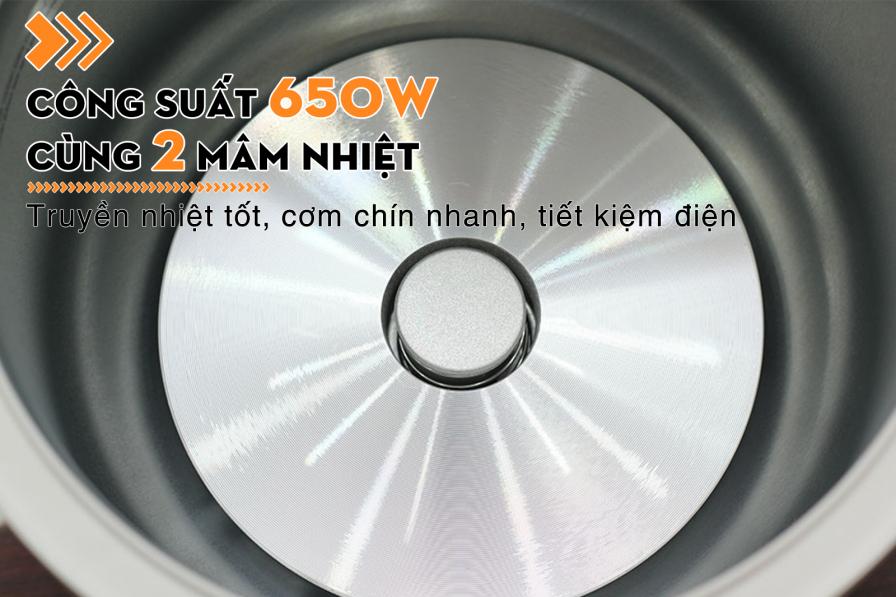 Nồi cơm điện nắp gài Aqua 1.8 lít ARJ-VM18A