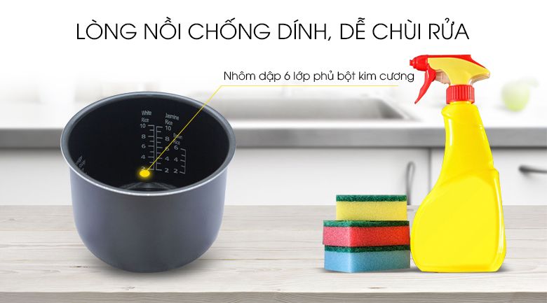 Nồi cơm điện tử Panasonic 1.8 lít SR-ZS185TRAM