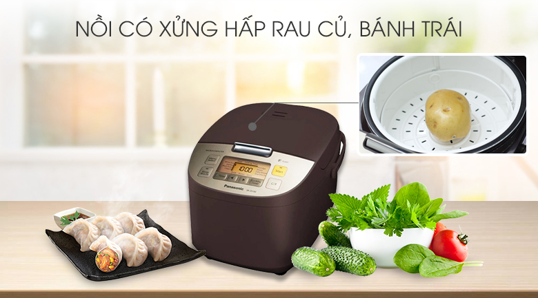 Nồi cơm điện tử Panasonic 1.8 lít SR-ZS185TRAM