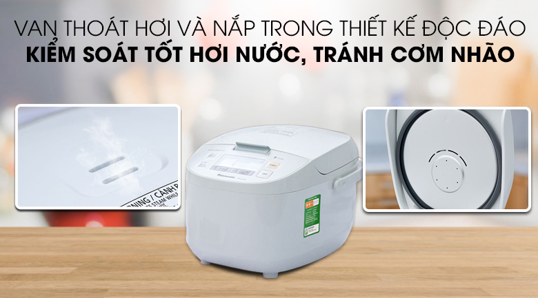Nồi cơm điện tử Panasonic 1.8 lít SR-ZE185WRAM