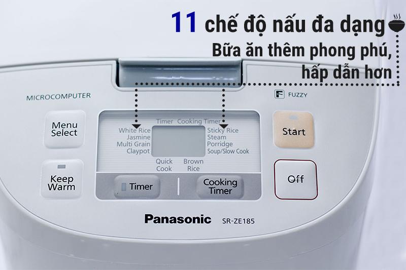 Nồi cơm điện tử Panasonic 1.8 lít SR-ZE185WRAM