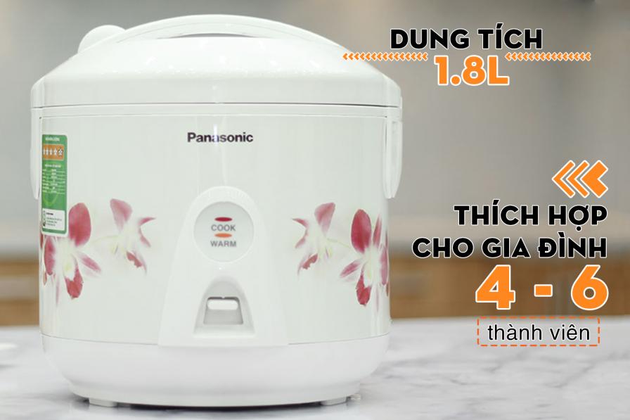 Nồi cơm điện nắp gài Panasonic 1.8 lít SR-MEV18HRA