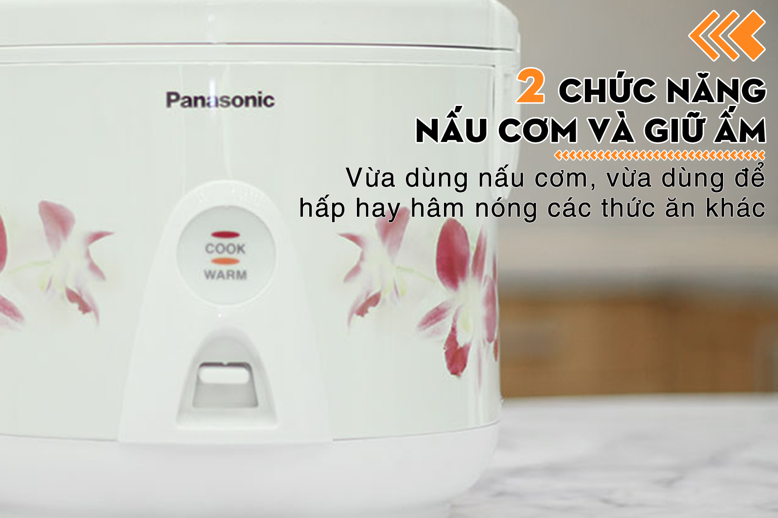 Nồi cơm điện nắp gài Panasonic 1.8 lít SR-MEV18HRA