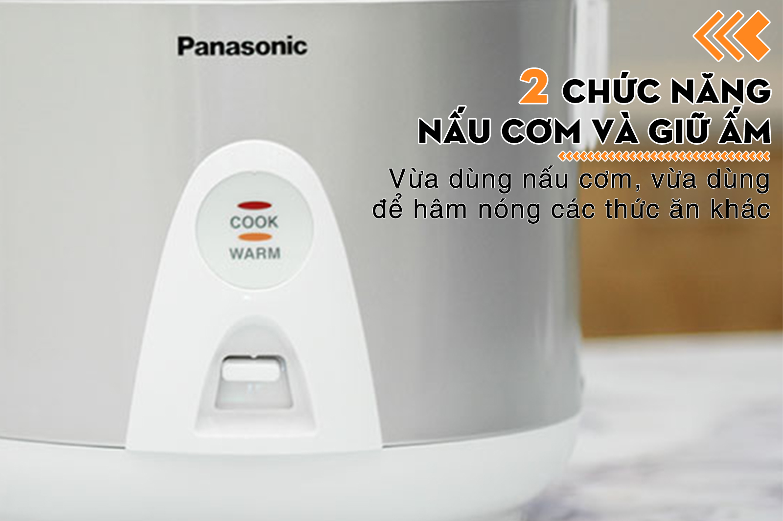 Nồi cơm điện nắp gài Panasonic 1.8 lít SR-MEV18LRA