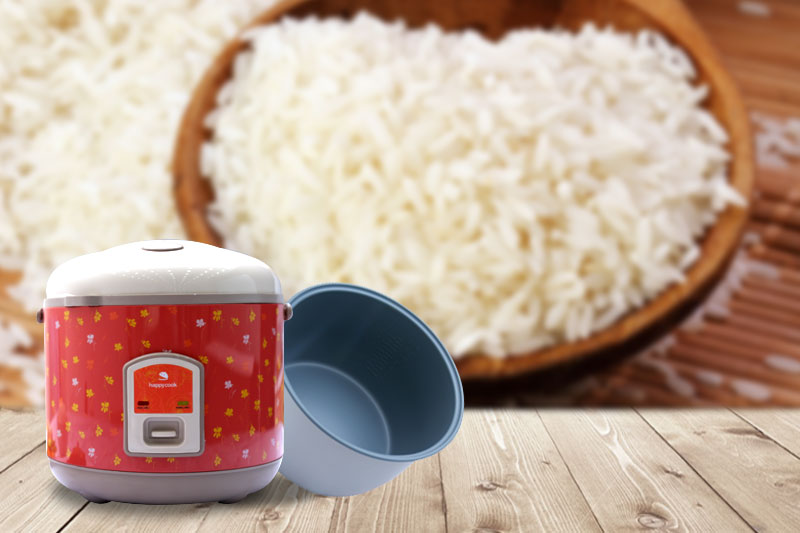 Chất liệu hợp kim nhôm chống dính giúp dễ dàng vệ sinh, nấu cơm ngon hạn chế tình trạng cơm khét