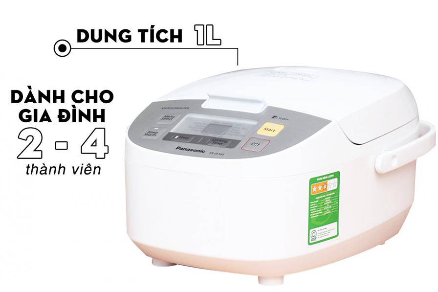 Nồi cơm điện tử Panasonic 1 lít SR-ZE105WRAM