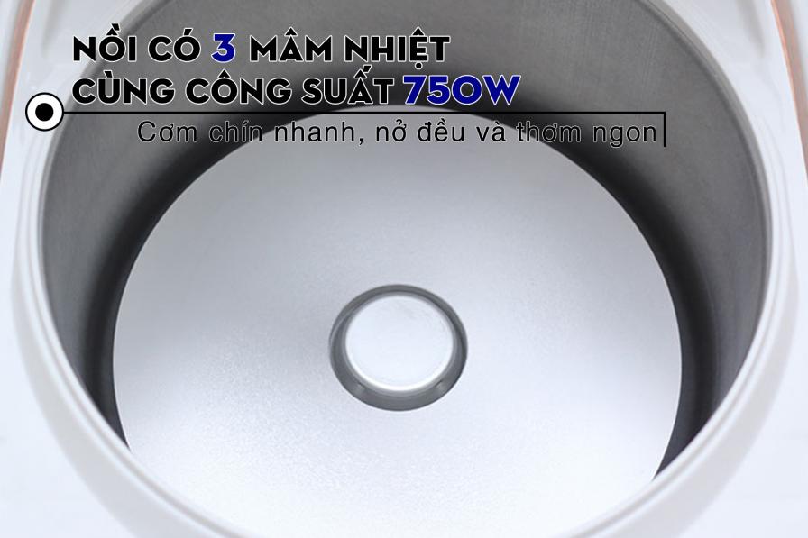 Nồi cơm điện tử Panasonic 1 lít SR-ZE105WRAM