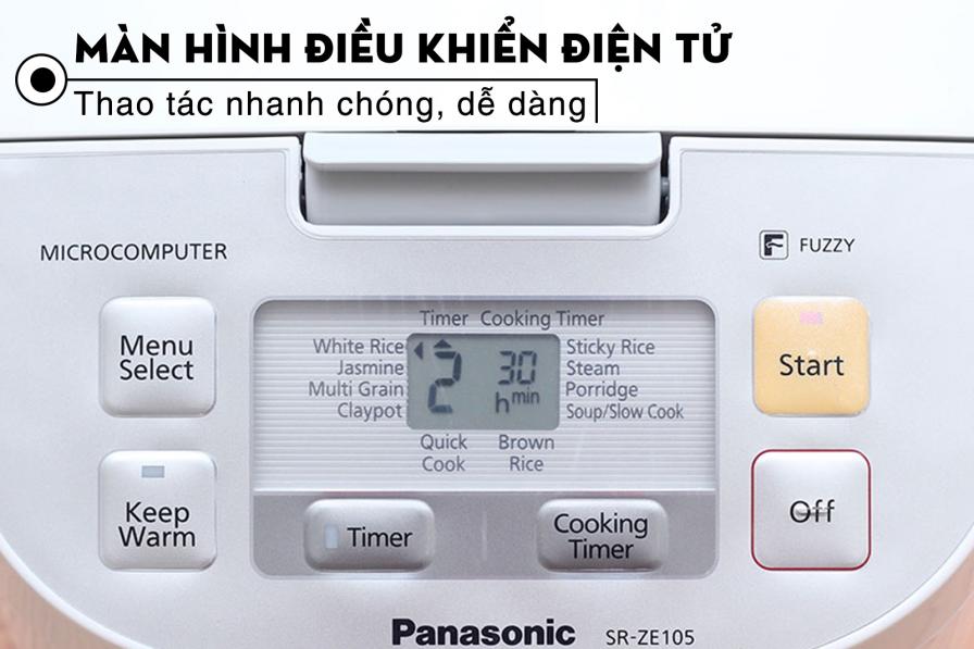 Nồi cơm điện tử Panasonic 1 lít SR-ZE105WRAM