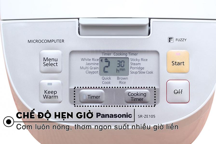 Nồi cơm điện tử Panasonic 1 lít SR-ZE105WRAM