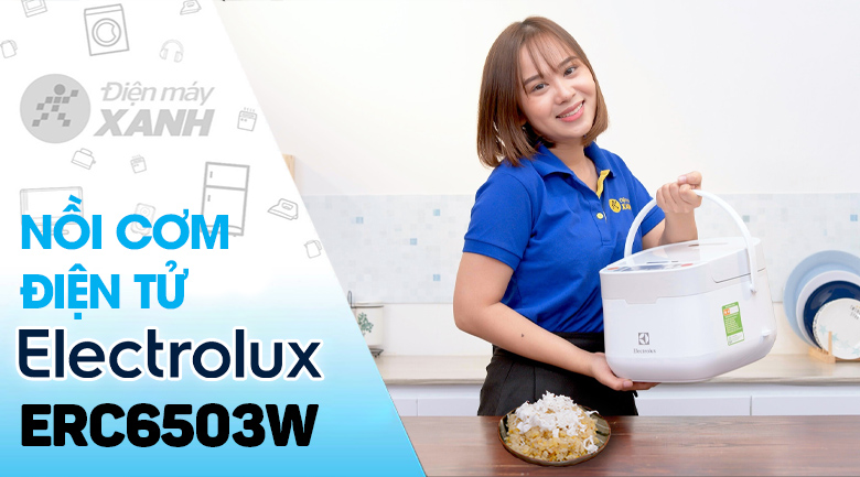 Nồi cơm điện tử Electrolux 1.2 lít ErgoSense (ERC6503W)