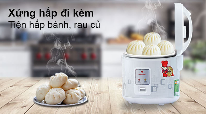 Xửng hấp - Nồi cơm điện Happycook 1.8 lít HCJ-180