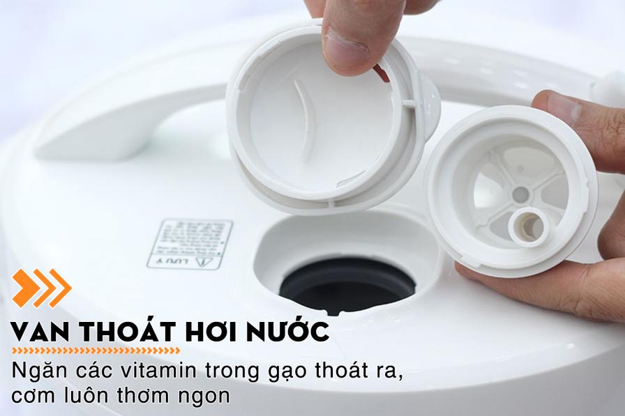 Nồi cơm điện nắp gài Happycook 1.8 lít HCJ-180 van thoát hơi nước