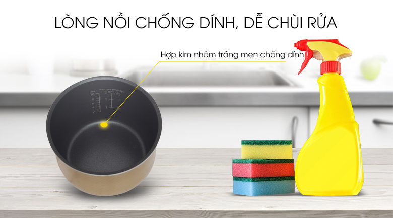 Nồi cơm điện tử Midea 1.8 lít MB-FS5018