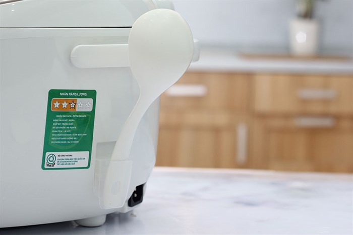 Nồi cơm điện tử Midea 1.8 lít MB-FS5018 Màu Trắng - Hồng