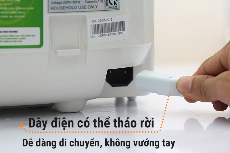 Nồi cơm điện tử Midea 1.8 lít MR-SC18MB
