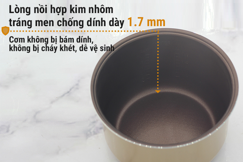 Nồi cơm điện tử Midea 1.8 lít MR-SC18MB