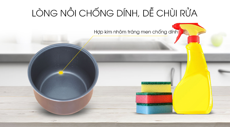 Nồi cơm điện Midea 1.8 lít MR-CM1801