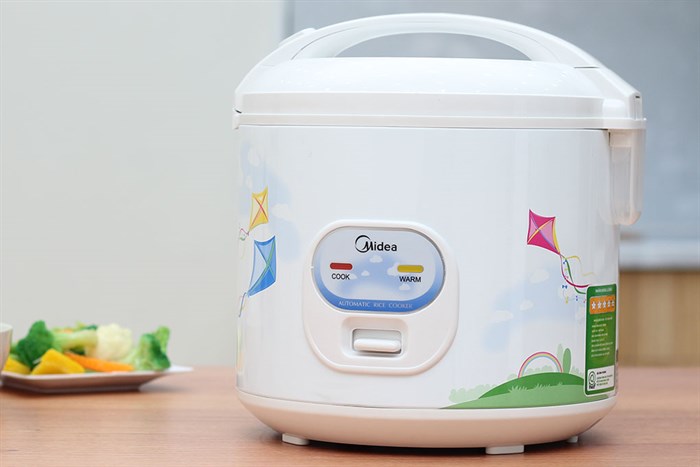 Nồi cơm điện Midea 1.8 lít MR-CM1801 Màu Trắng
