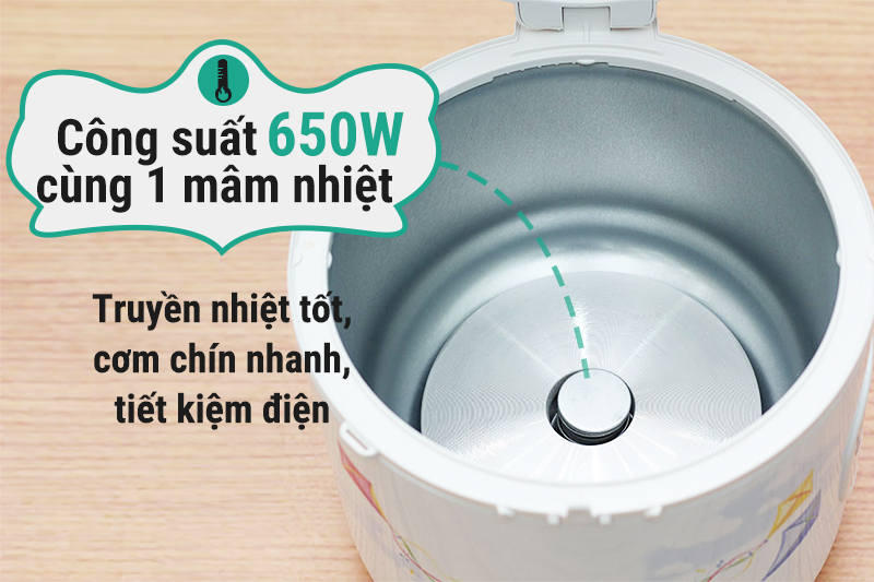 Nồi cơm điện nắp gài Midea 1.8 lít MR-CM1801