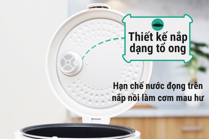 Nồi cơm điện nắp gài Midea 1.8 lít MR-CM1801