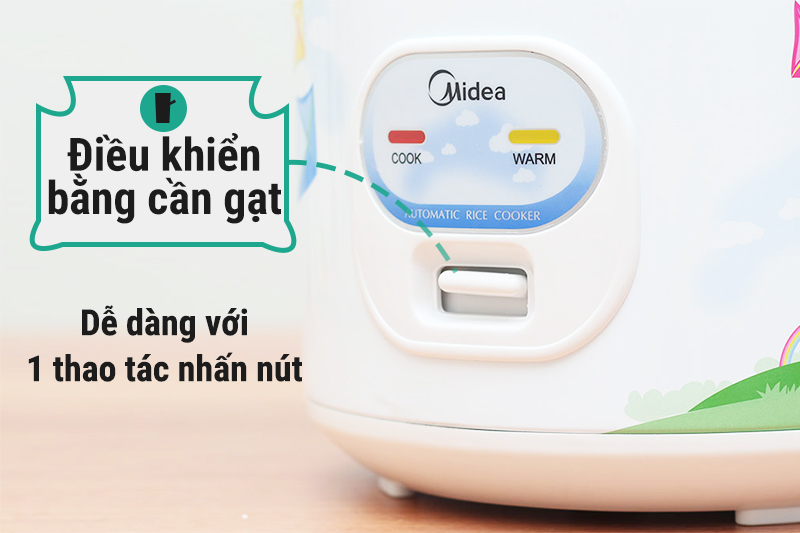 Nồi cơm điện nắp gài Midea 1.8 lít MR-CM1801