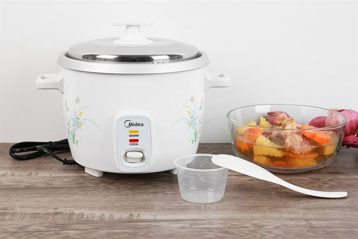 Nồi cơm điện Midea 1 lít MR-GM10SA Màu Trắng