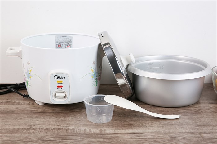 Nồi cơm điện Midea 1 lít MR-GM10SA Màu Trắng