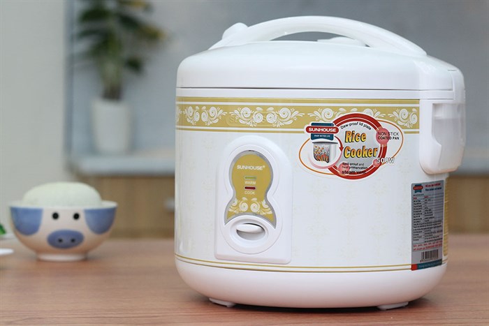 Nồi cơm điện Sunhouse 1.2 lít SH8215 Màu Vàng