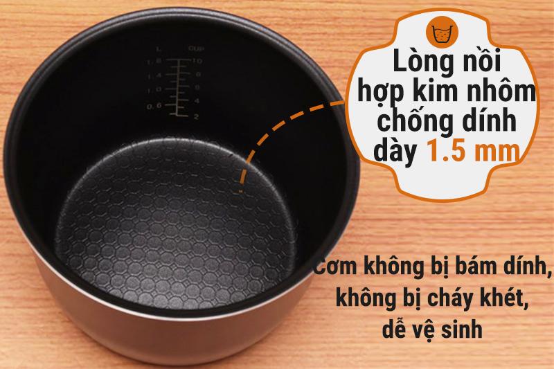 Nồi cơm điện nắp gài 1.8 lít Bluestone RCB-5516
