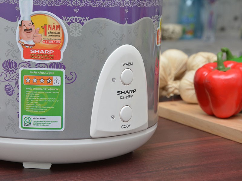 Nồi cơm điện nắp gài Sharp 1.8L KS-19EV