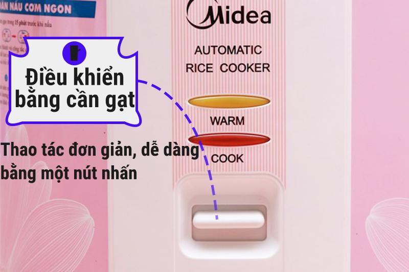 Nồi cơm điện nắp gài Midea 1 lít MR-CM1005