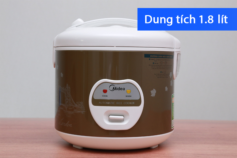 Nồi cơm điện nắp gài Midea 1.8L MR-CM1806