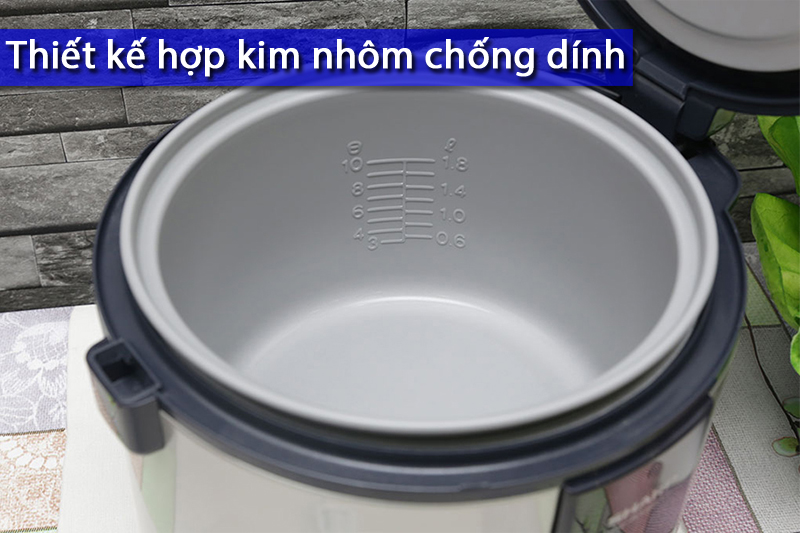 Nồi cơm điện nắp gài Sharp 1.8L KS-NR18STV