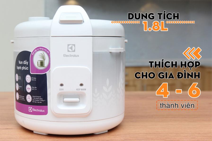 Nồi cơm điện nắp gài Electrolux 1.8 lít ERC3305