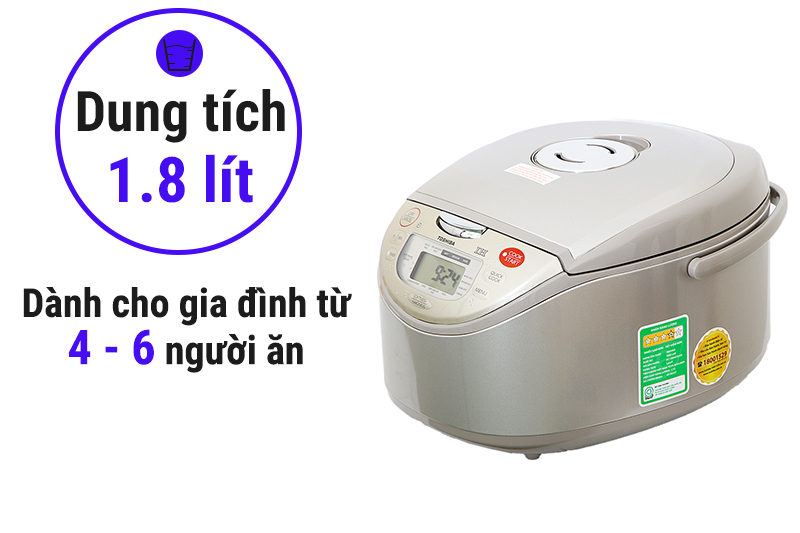 Nồi cơm điện tử Toshiba 1.8 lít RC-18RH(CG)VN
