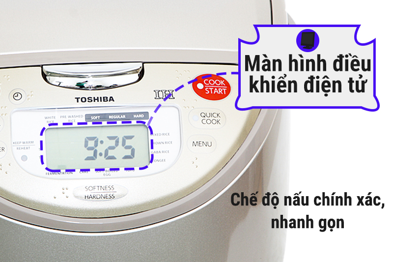 Nồi cơm điện tử Toshiba 1.8 lít RC-18RH(CG)VN
