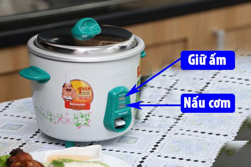 Nồi cơm điện Sharp 0.6L KSH-206V