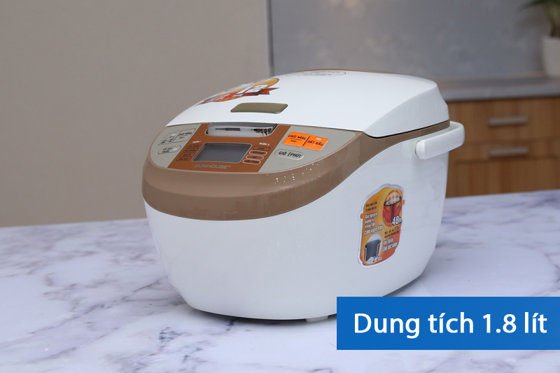Nồi cơm điện tử Sunhouse 1.8L SHD8900 nâu