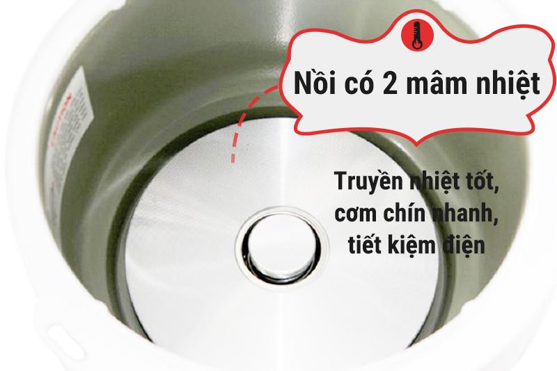 Nồi cơm điện nắp gài Comet 1.8 lít CM8016