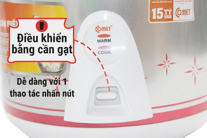 Nồi cơm điện nắp gài Comet 1.8 lít CM8016