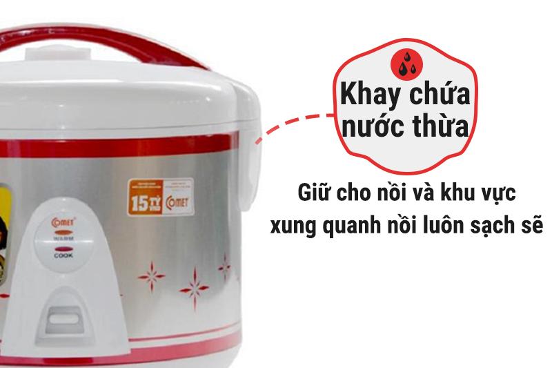 Nồi cơm điện nắp gài Comet 1.8 lít CM8016