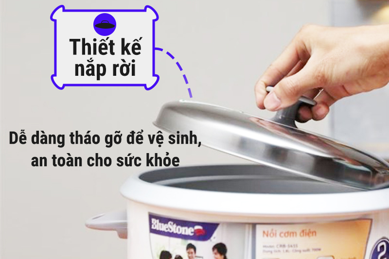 Nồi cơm điện nắp rời Bluestone 1.8L CRB-5415