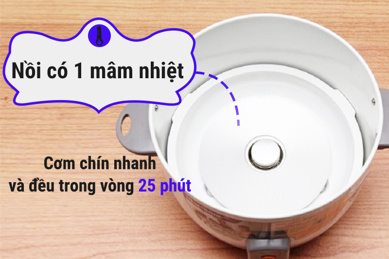 Nồi cơm điện nắp rời Bluestone 1.8L CRB-5415