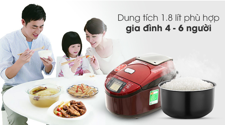 Nồi cơm điện cao tần Hitachi 1.8 lít RZ-KV180YS